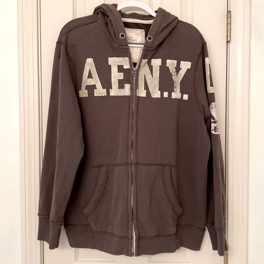 American Eagle Mens Zip Hoodie